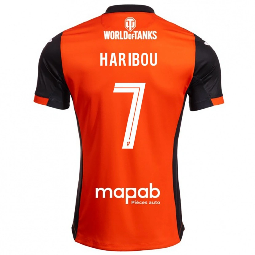 Danxen Men Samir Haribou #7 Black Orange Home Jersey 2025/26 T-Shirt