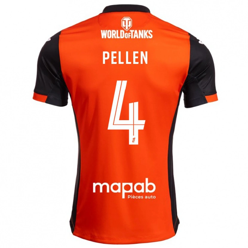 Danxen Men Louise Pellen #4 Black Orange Home Jersey 2025/26 T-Shirt