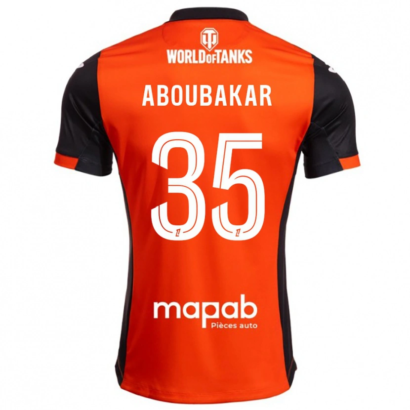 Danxen Men Siddick Aboubakar #35 Black Orange Home Jersey 2025/26 T-Shirt