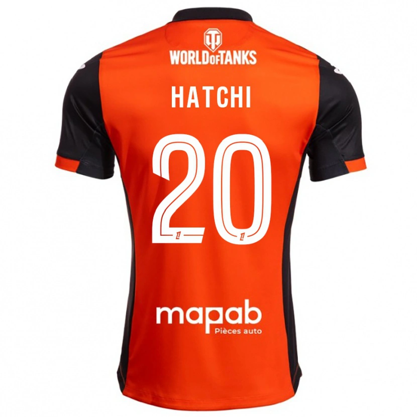 Danxen Men Jérémy Hatchi #20 Black Orange Home Jersey 2025/26 T-Shirt