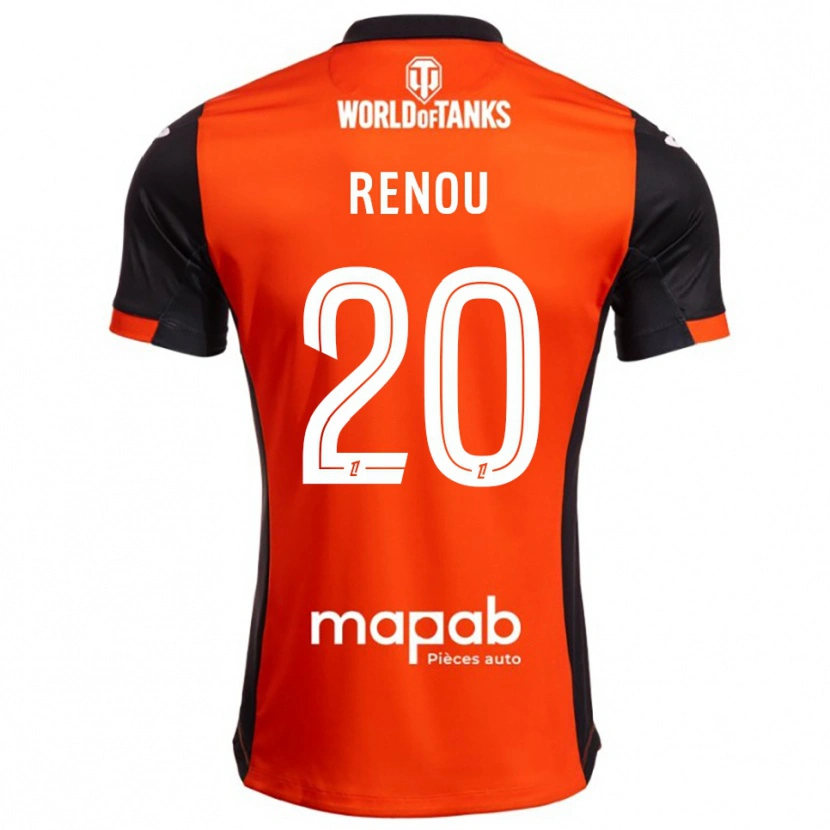 Danxen Men Camille Renou #20 Black Orange Home Jersey 2025/26 T-Shirt