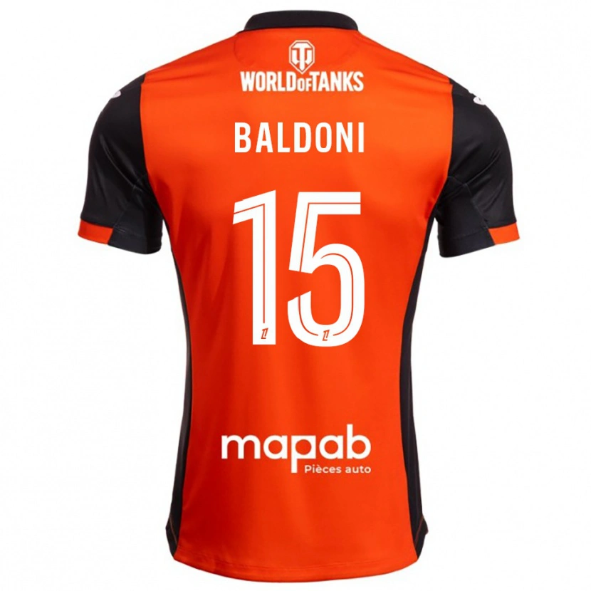 Danxen Men Sohan Baldoni #15 Black Orange Home Jersey 2025/26 T-Shirt