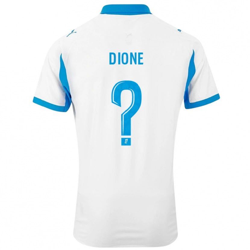 Danxen Men Babacar Dione #0 White Sky Blue Home Jersey 2025/26 T-Shirt