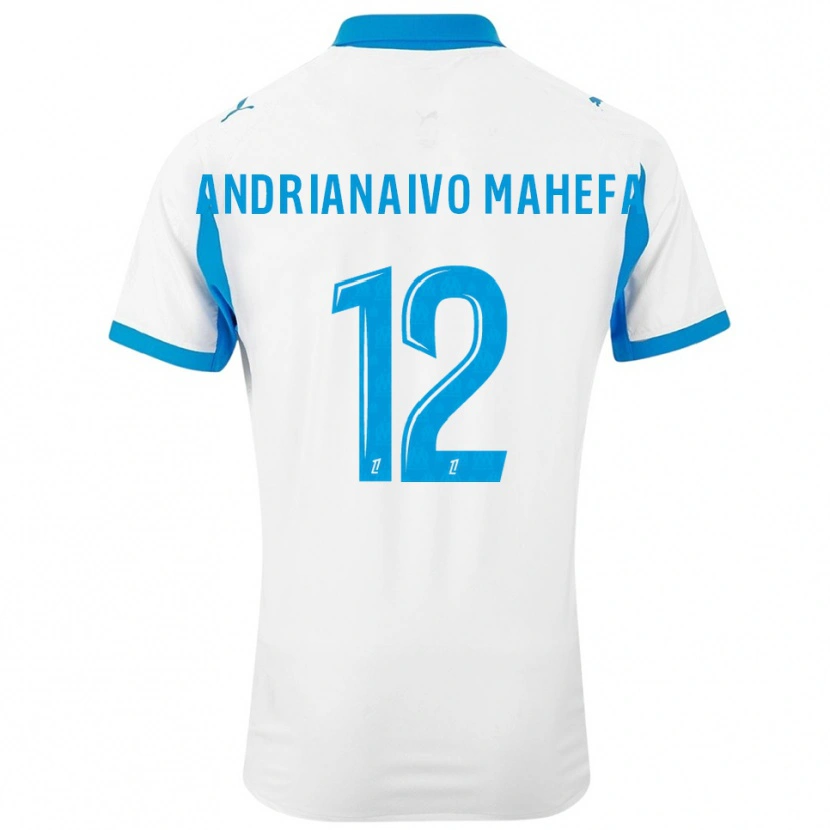 Danxen Men Mathis Andrianaivo Mahefa #12 White Sky Blue Home Jersey 2025/26 T-Shirt