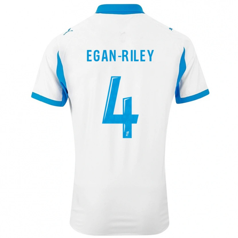 Danxen Men Cj Egan-Riley #4 White Sky Blue Home Jersey 2025/26 T-Shirt