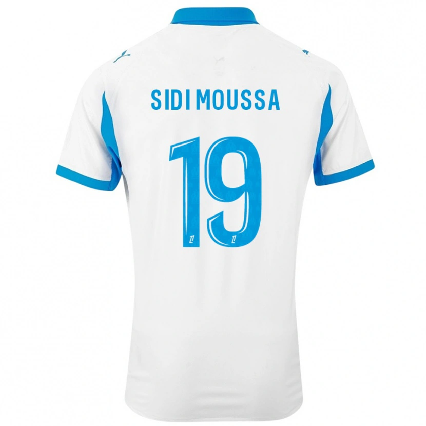 Danxen Men Salima Sidi Moussa #19 White Sky Blue Home Jersey 2025/26 T-Shirt