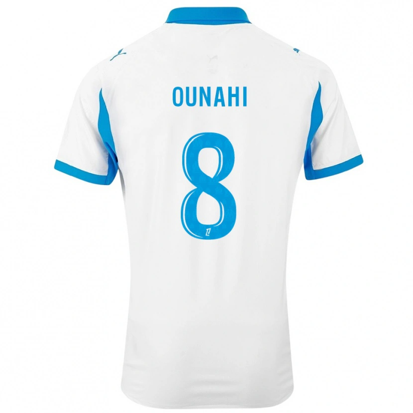 Danxen Men Azzedine Ounahi #8 White Sky Blue Home Jersey 2025/26 T-Shirt