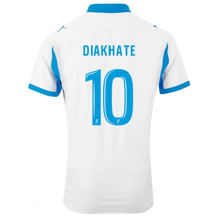 Danxen Men Ndeye Awa Diakhaté #10 White Sky Blue Home Jersey 2025/26 T-Shirt