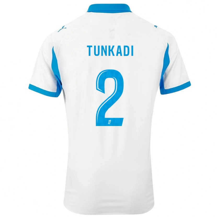Danxen Men Alexandre Tunkadi #2 White Sky Blue Home Jersey 2025/26 T-Shirt