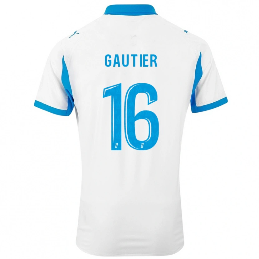 Danxen Men Elisa Gautier #16 White Sky Blue Home Jersey 2025/26 T-Shirt