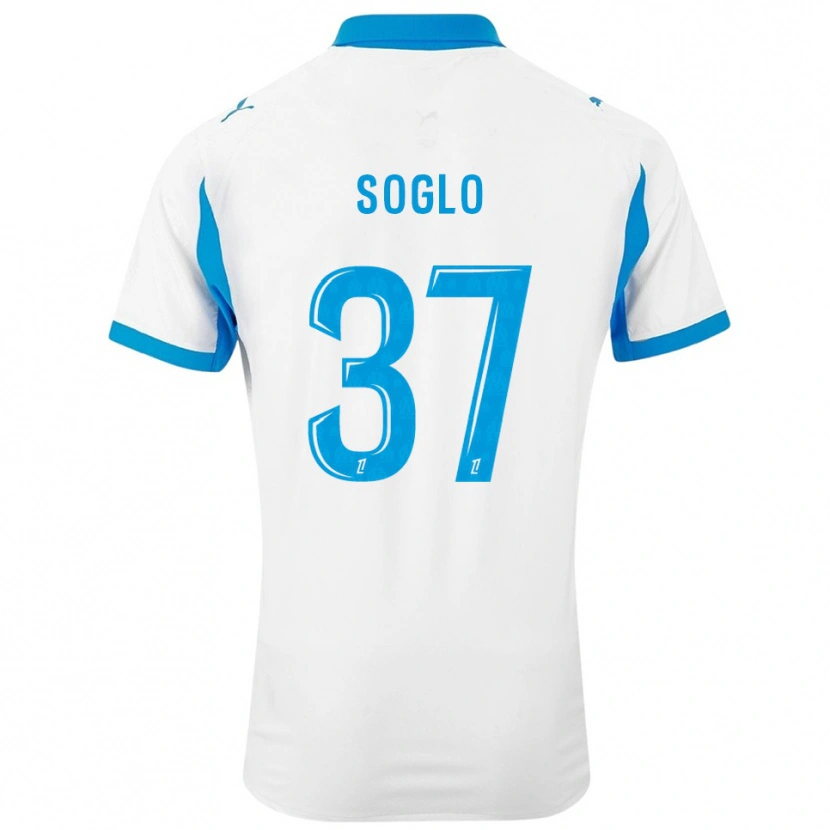 Danxen Men Emran Soglo #37 White Sky Blue Home Jersey 2025/26 T-Shirt