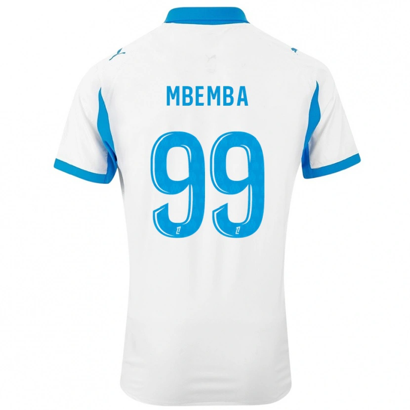 Danxen Men Chancel Mbemba #99 White Sky Blue Home Jersey 2025/26 T-Shirt