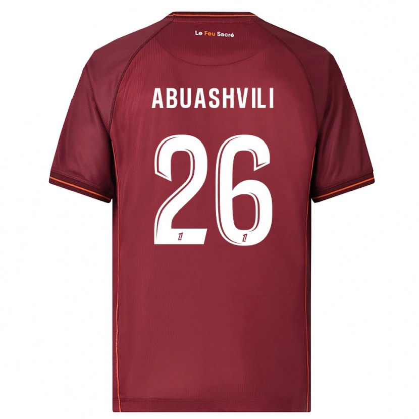 Danxen Men Giorgi Abuashvili #26 Burgundy White Home Jersey 2025/26 T-Shirt