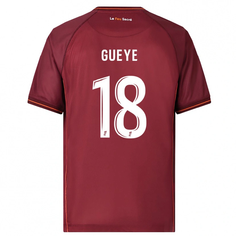 Danxen Men Idrissa Gueye #18 Burgundy White Home Jersey 2025/26 T-Shirt