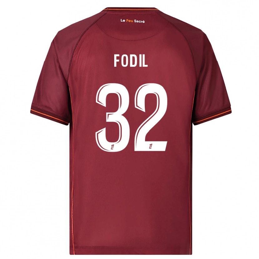 Danxen Men Maria Fodil #32 Burgundy White Home Jersey 2025/26 T-Shirt