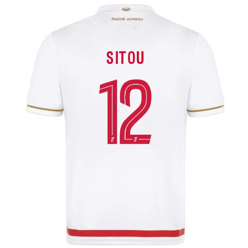 Danxen Men Kévin Sitou #12 Red  White Home Jersey 2025/26 T-Shirt
