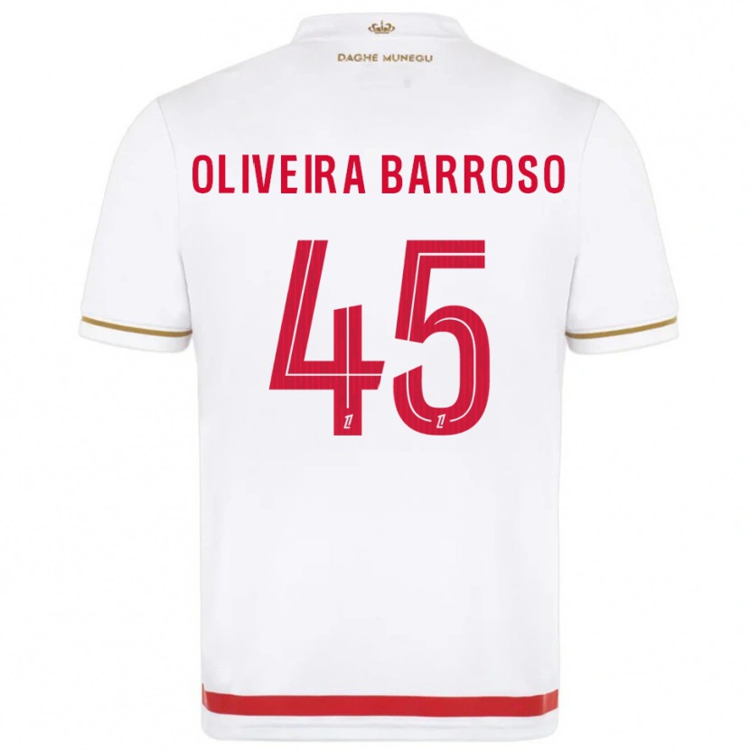 Danxen Men Mickael Oliveira Barroso #45 Red  White Home Jersey 2025/26 T-Shirt