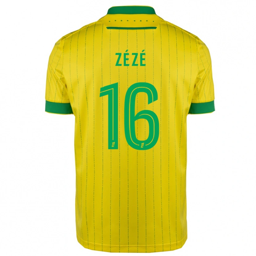 Danxen Men Yanel Zézé #16 Yellow Green Home Jersey 2025/26 T-Shirt