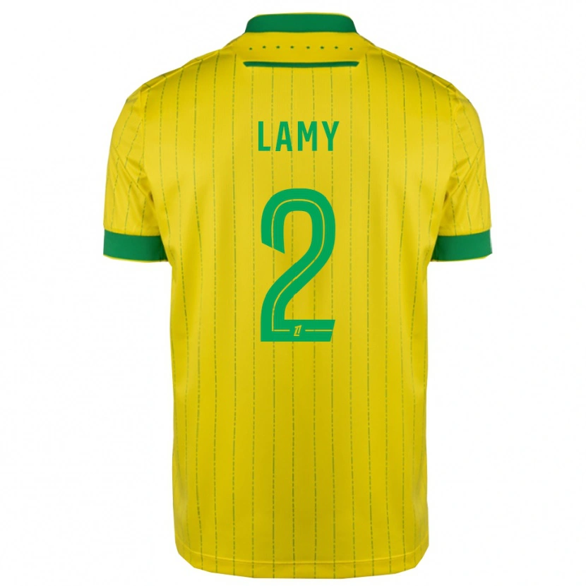 Danxen Men Hugo Lamy #2 Yellow Green Home Jersey 2025/26 T-Shirt