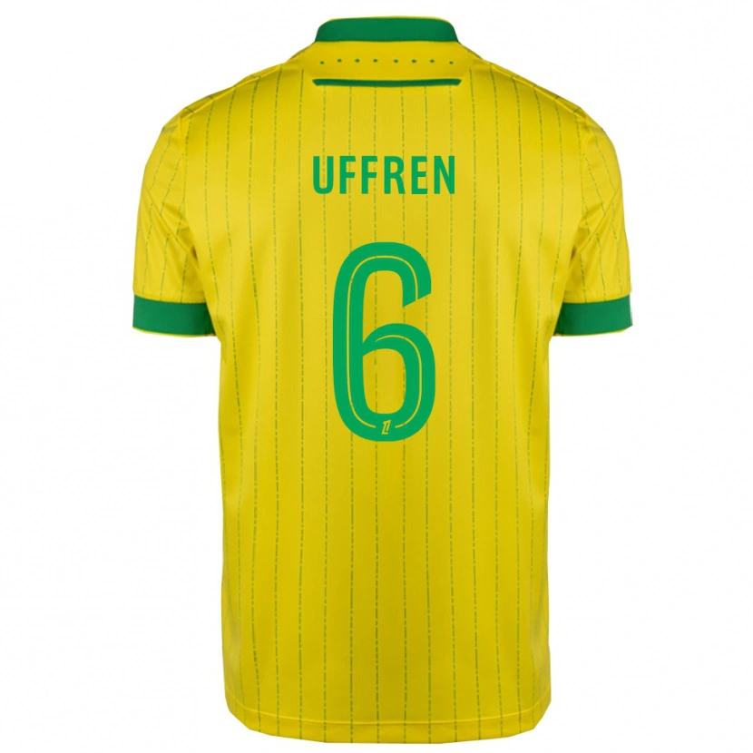 Danxen Men Manon Uffren #6 Yellow Green Home Jersey 2025/26 T-Shirt