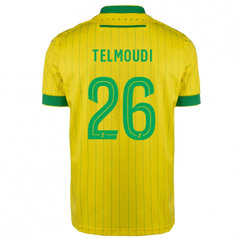 Danxen Men Naïm Telmoudi #26 Yellow Green Home Jersey 2025/26 T-Shirt