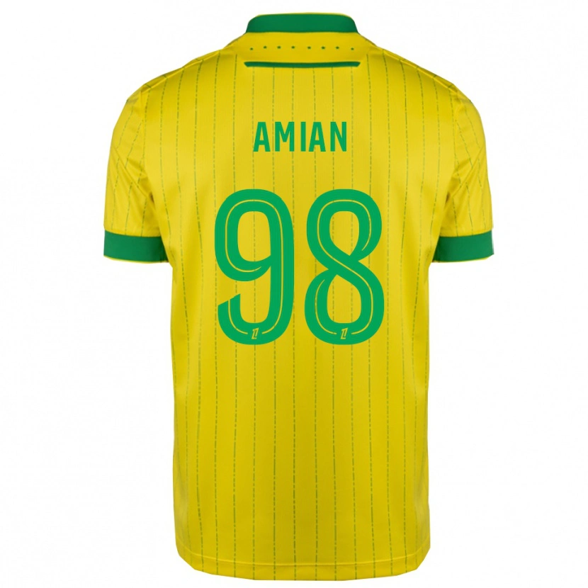 Danxen Men Kelvin Amian #98 Yellow Green Home Jersey 2025/26 T-Shirt
