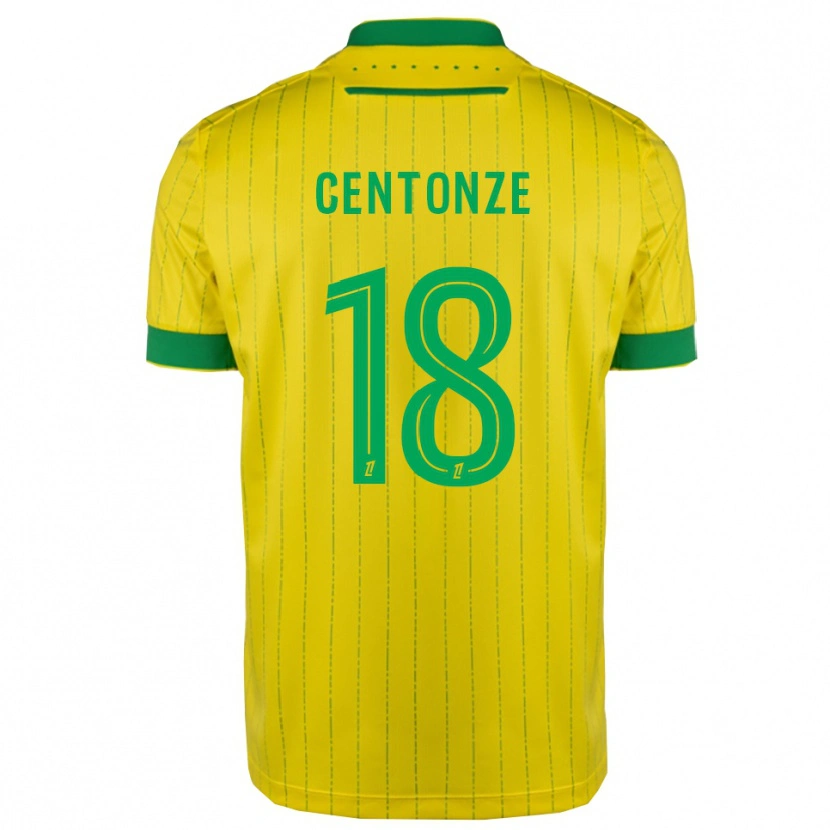 Danxen Men Fabien Centonze #18 Yellow Green Home Jersey 2025/26 T-Shirt