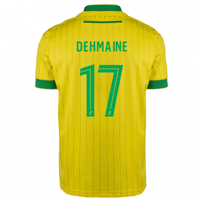 Danxen Men Dehmaine Tabibou #17 Yellow Green Home Jersey 2025/26 T-Shirt