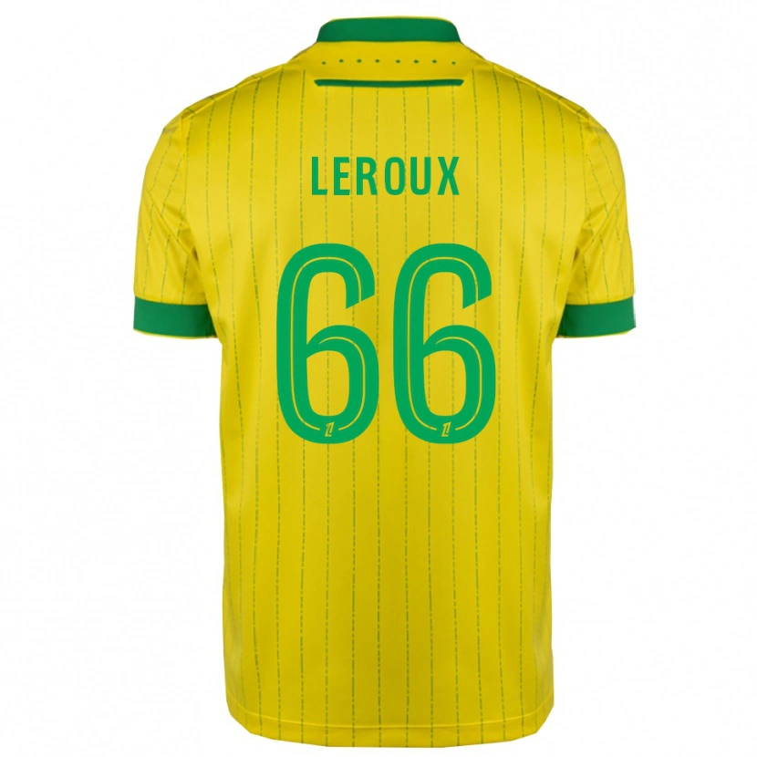 Danxen Men Louis Leroux #66 Yellow Green Home Jersey 2025/26 T-Shirt