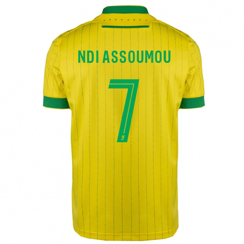 Danxen Men Frédéric Ndi Assoumou #7 Yellow Green Home Jersey 2025/26 T-Shirt