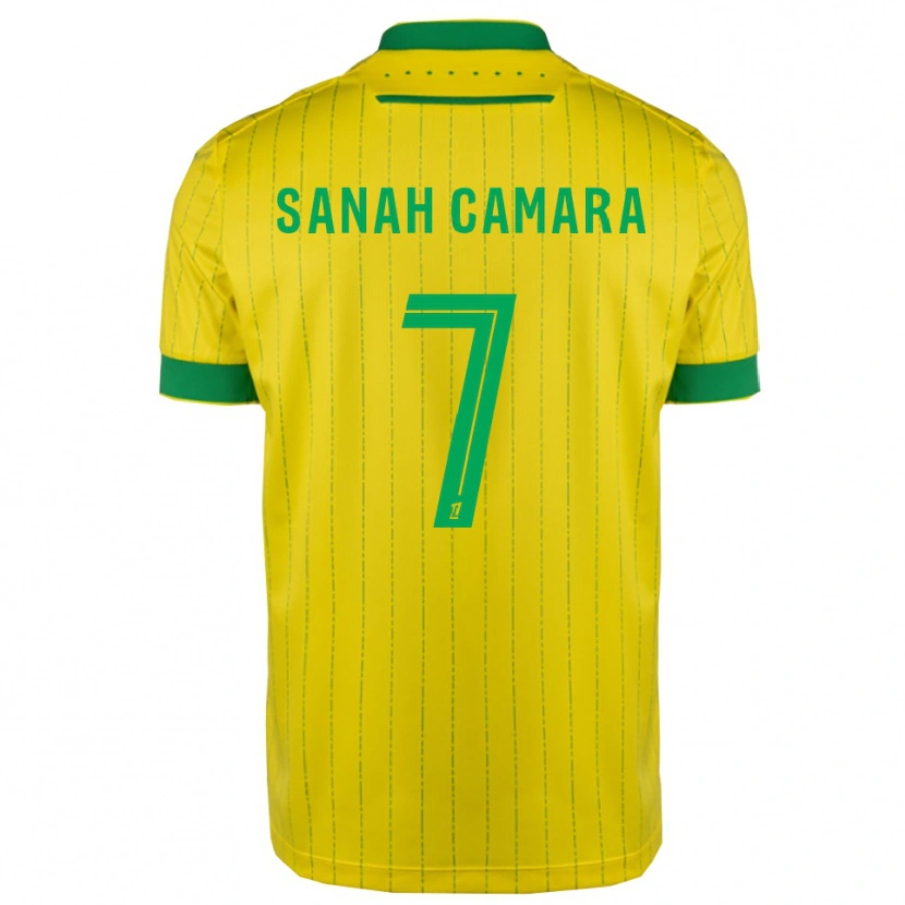 Danxen Men Sanah Camara #7 Yellow Green Home Jersey 2025/26 T-Shirt