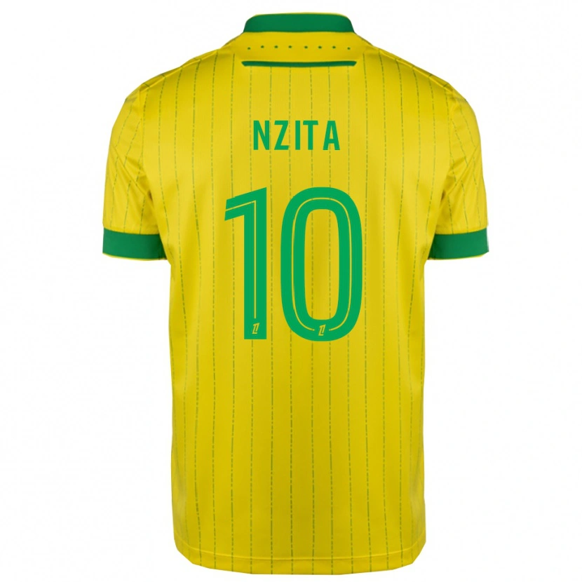 Danxen Men Brayan Nzita #10 Yellow Green Home Jersey 2025/26 T-Shirt