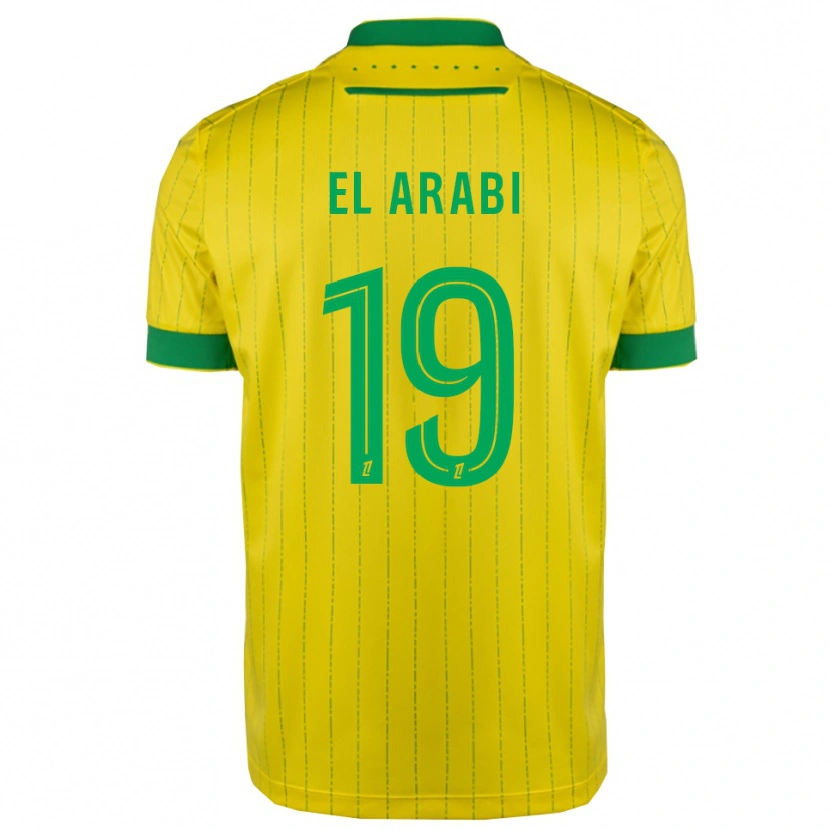 Danxen Men Youssef El Arabi #19 Yellow Green Home Jersey 2025/26 T-Shirt