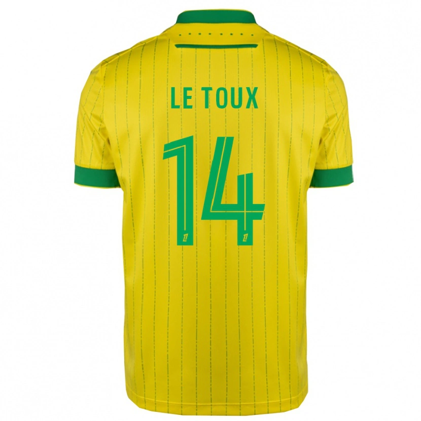 Danxen Men Many Le Toux #14 Yellow Green Home Jersey 2025/26 T-Shirt
