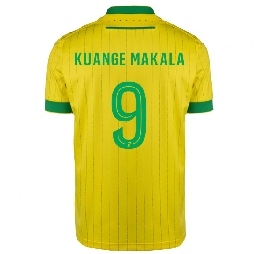 Danxen Men Jordi Kuange Makala #9 Yellow Green Home Jersey 2025/26 T-Shirt