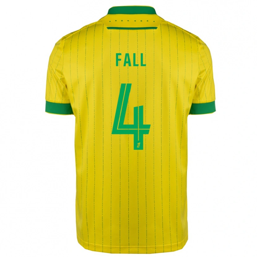 Danxen Men Babacar Fall #4 Yellow Green Home Jersey 2025/26 T-Shirt