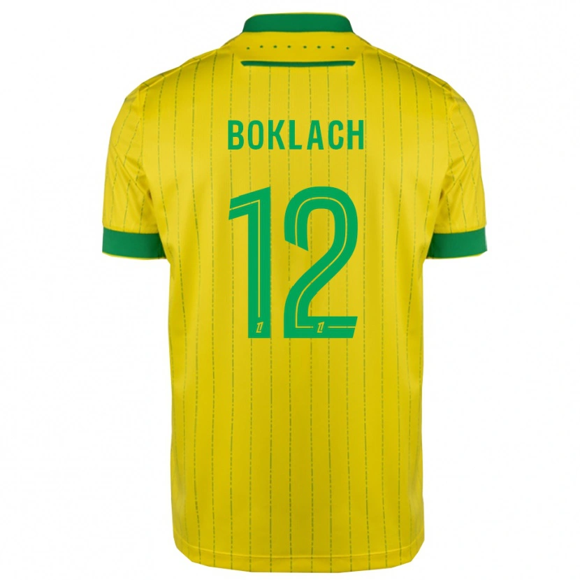 Danxen Men Kateryna Boklach #12 Yellow Green Home Jersey 2025/26 T-Shirt