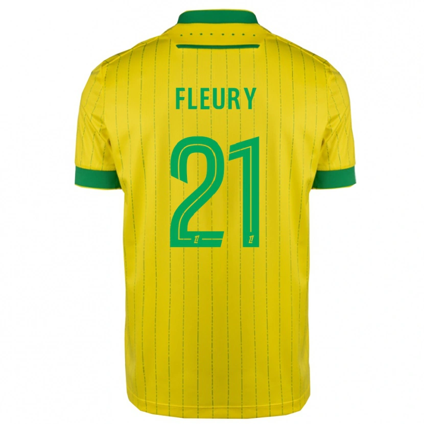 Danxen Men Louise Fleury #21 Yellow Green Home Jersey 2025/26 T-Shirt