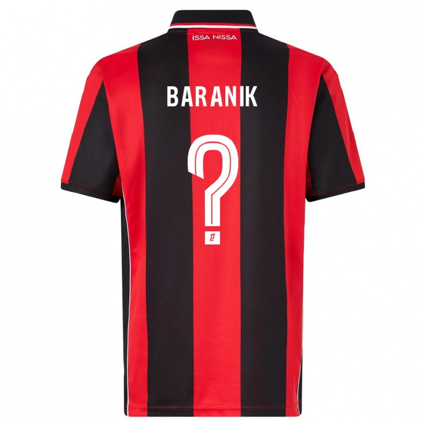 Danxen Men Evan Baranik #0 Red Black Home Jersey 2025/26 T-Shirt