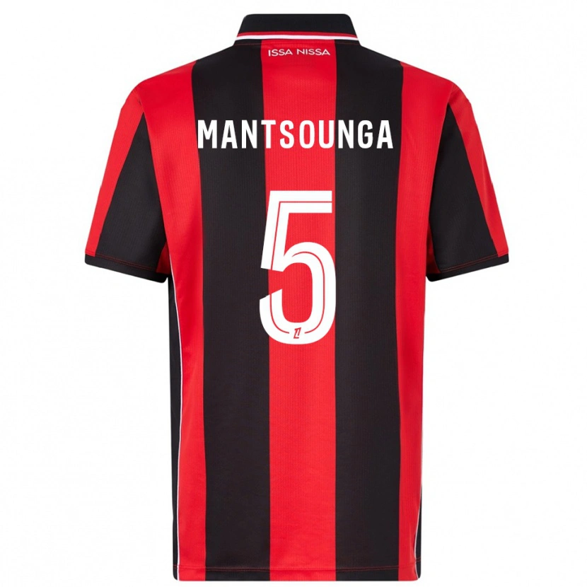Danxen Men Brad-Hamilton Mantsounga #5 Red Black Home Jersey 2025/26 T-Shirt