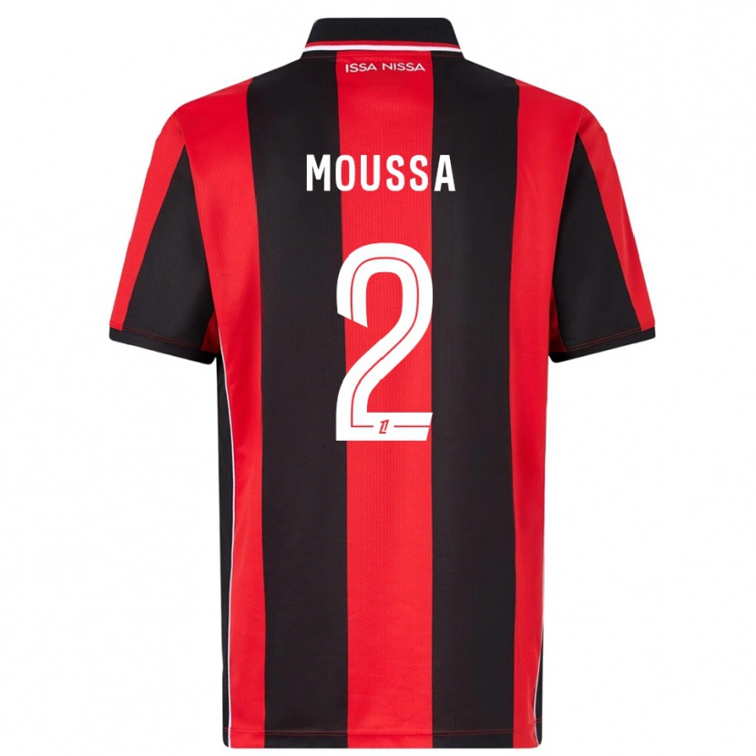 Danxen Men Mounir Moussa #2 Red Black Home Jersey 2025/26 T-Shirt