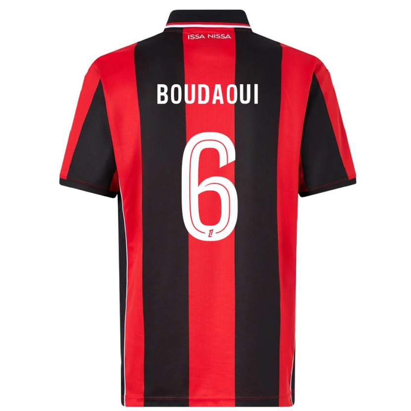 Danxen Men Hicham Boudaoui #6 Red Black Home Jersey 2025/26 T-Shirt