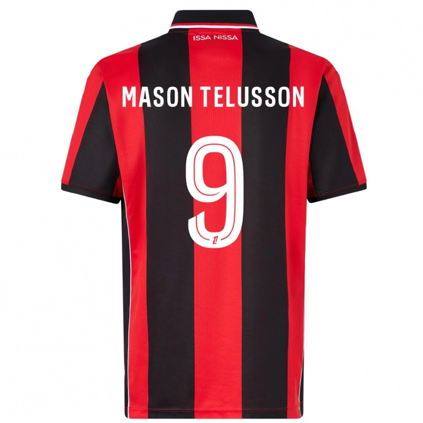 Danxen Men Jah-Mason Telusson #9 Red Black Home Jersey 2025/26 T-Shirt