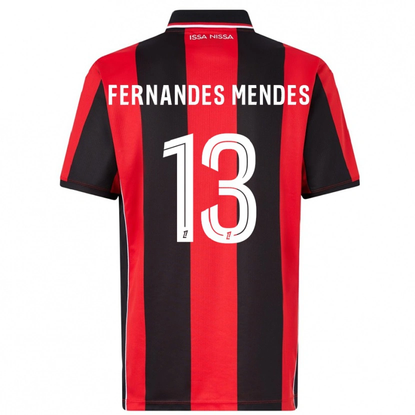 Danxen Men Mathis Fernandes Mendes #13 Red Black Home Jersey 2025/26 T-Shirt