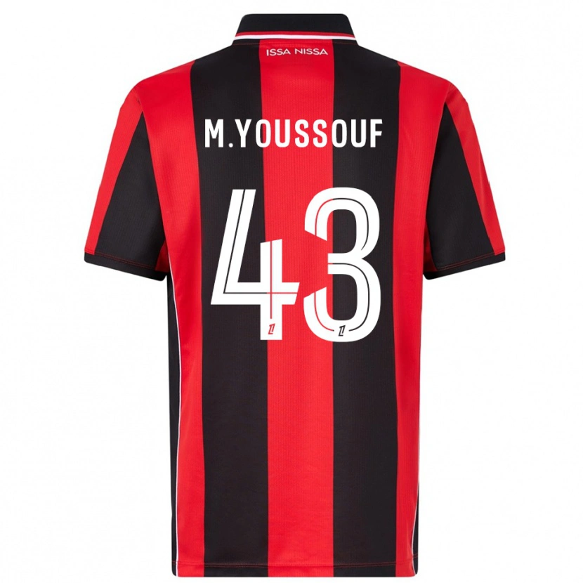 Danxen Men Mousslim Youssouf #43 Red Black Home Jersey 2025/26 T-Shirt