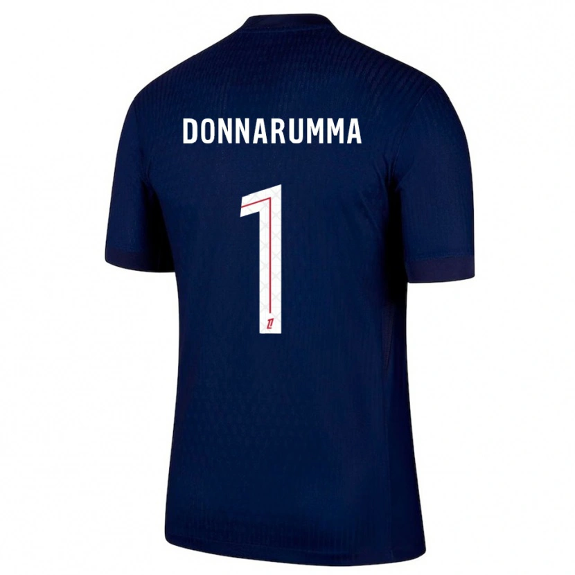 Danxen Men Gianluigi Donnarumma #1 Navy Red Home Jersey 2025/26 T-Shirt
