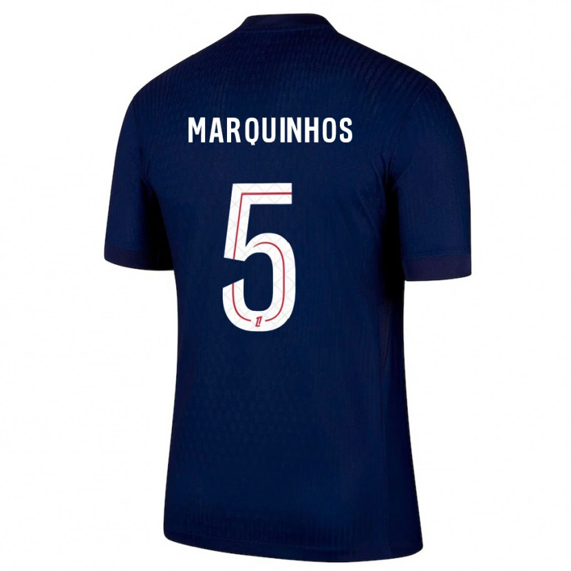 Danxen Men Marquinhos #5 Navy Red Home Jersey 2025/26 T-Shirt