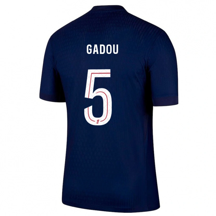 Danxen Men Joane Gadou #5 Navy Red Home Jersey 2025/26 T-Shirt