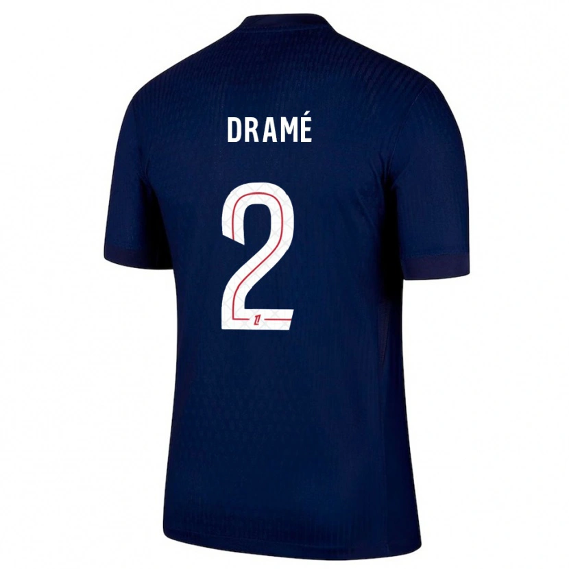 Danxen Men Abdou Fanné-Dramé #2 Navy Red Home Jersey 2025/26 T-Shirt