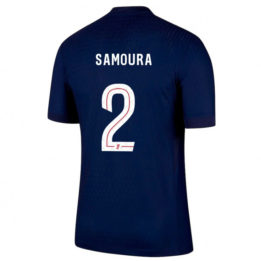 Danxen Men Thiniba Samoura #2 Navy Red Home Jersey 2025/26 T-Shirt